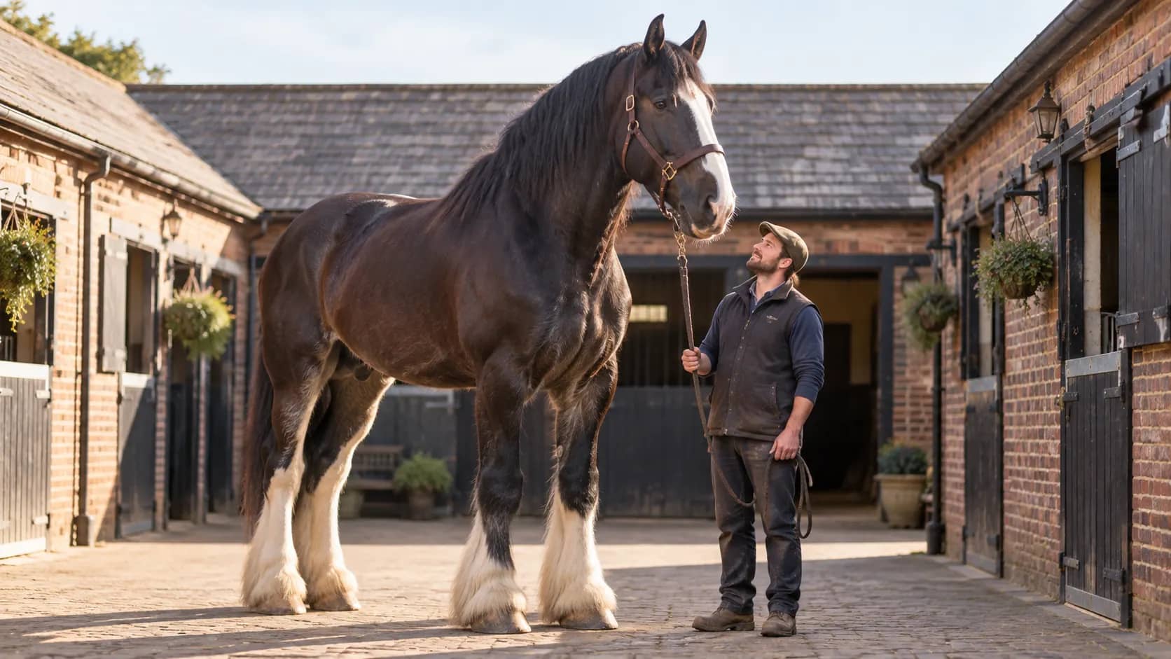 Hugo's verified height is 1.99 metres at the withers, making him the newly recognised tallest living horse.