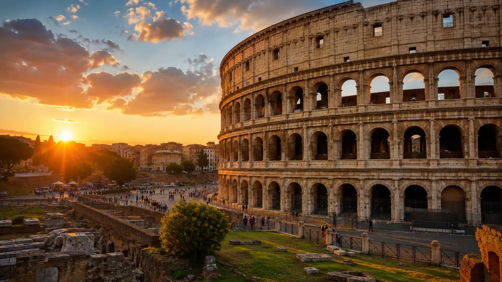 The Colosseum in Italy